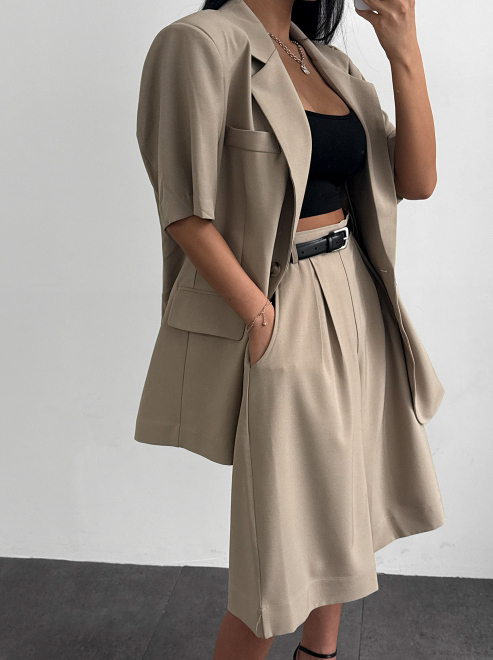 COME OPEN/HAPER東大門代購女裝新品時尚休閑26春夏夾克COME OPEN/HAPER夾克