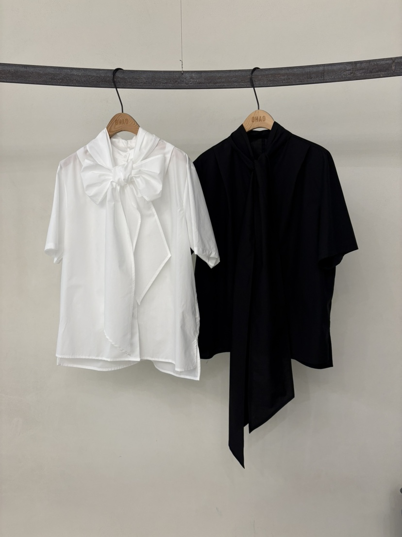 OHAO韓國直郵女裝新品休閑人氣職業26春夏時尚襯衫蕾絲衫OHAO/HA MONG襯衫/蕾絲衫