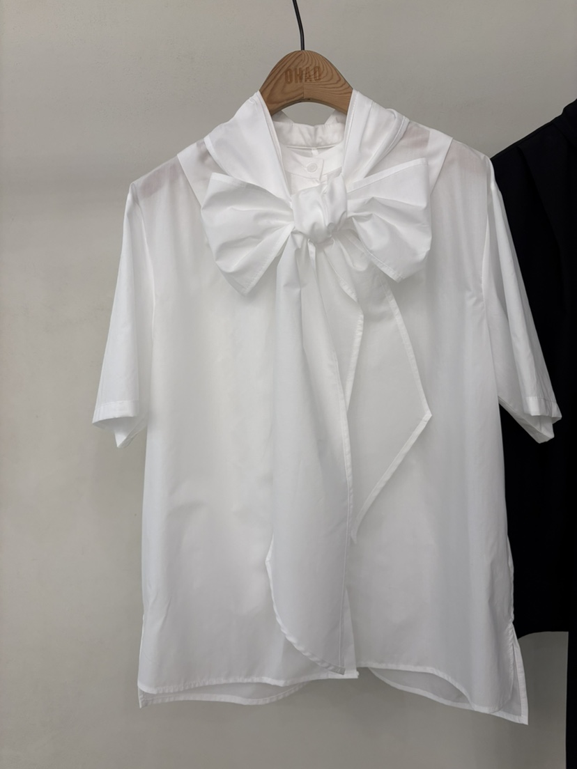 OHAO韓國直郵女裝新品休閑人氣職業26春夏時尚襯衫蕾絲衫OHAO/HA MONG襯衫/蕾絲衫圖色1