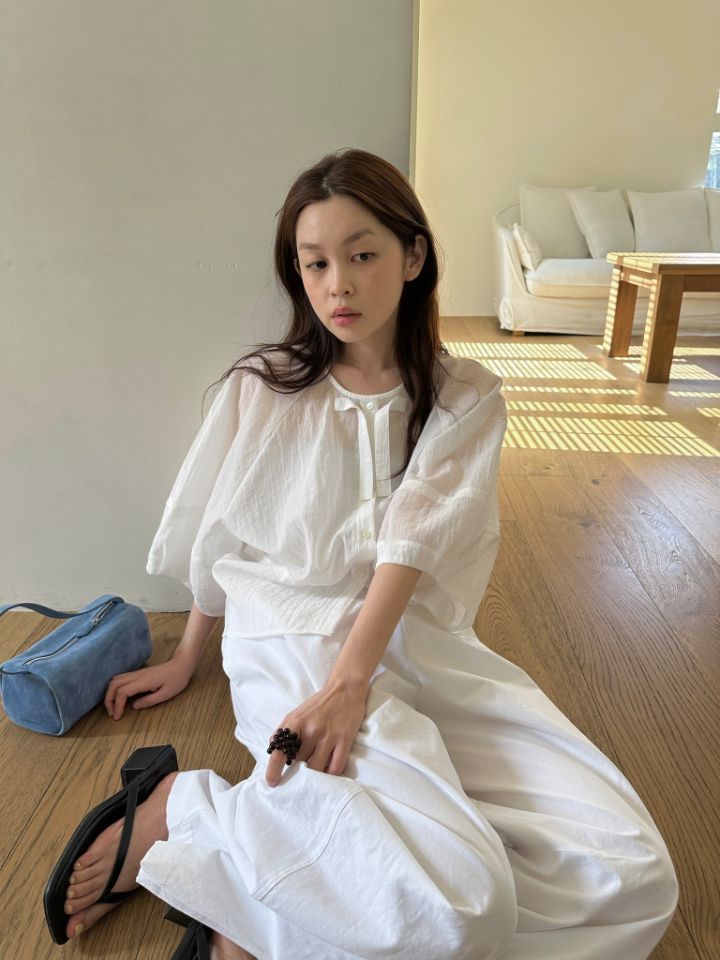 MARE韓國直郵女裝新品26夏季休閑職業26春夏推薦襯衫蕾絲衫MARE襯衫/蕾絲衫