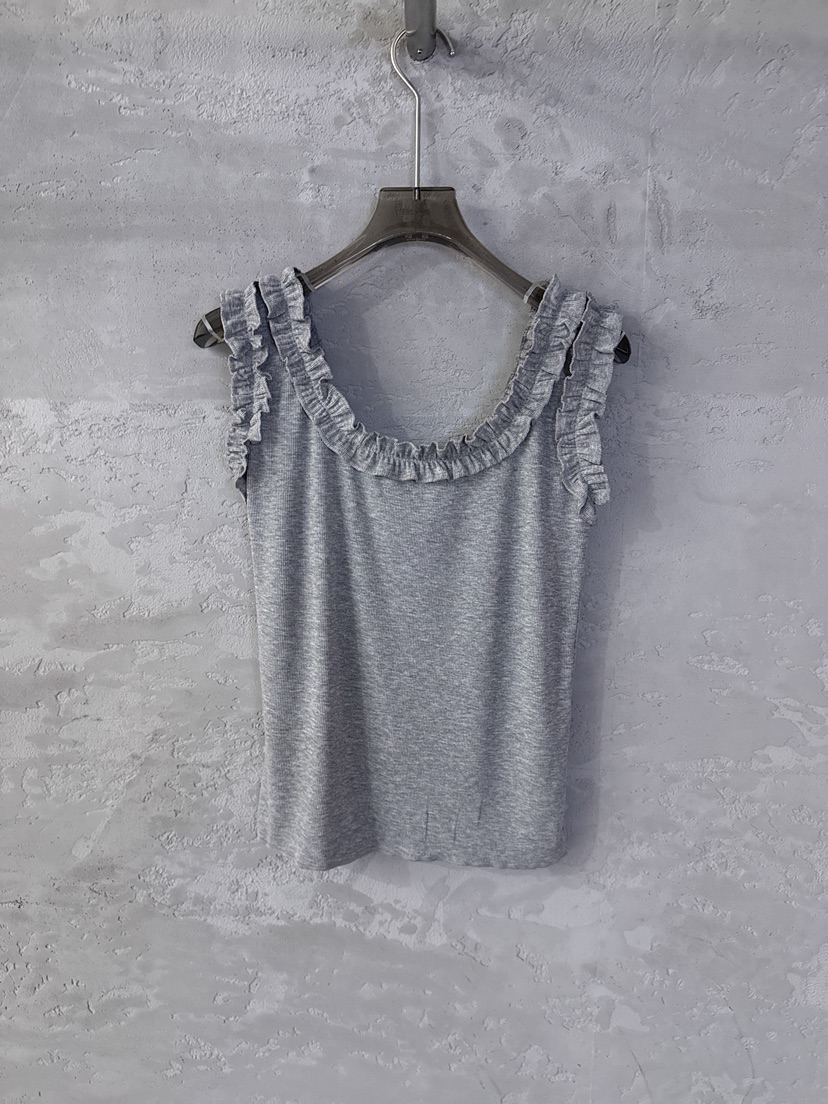 COME OPEN/HAPER韓國直郵女裝新品26春夏吊帶背心荷葉邊COME OPEN/HAPER吊帶/背心