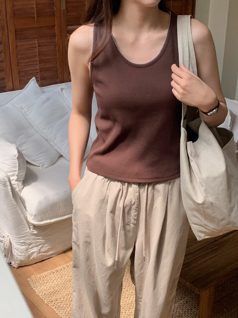 BLEECKER韓國直郵女裝新款時尚26春夏熱賣職業真品吊帶背心BLEECKER吊帶/背心