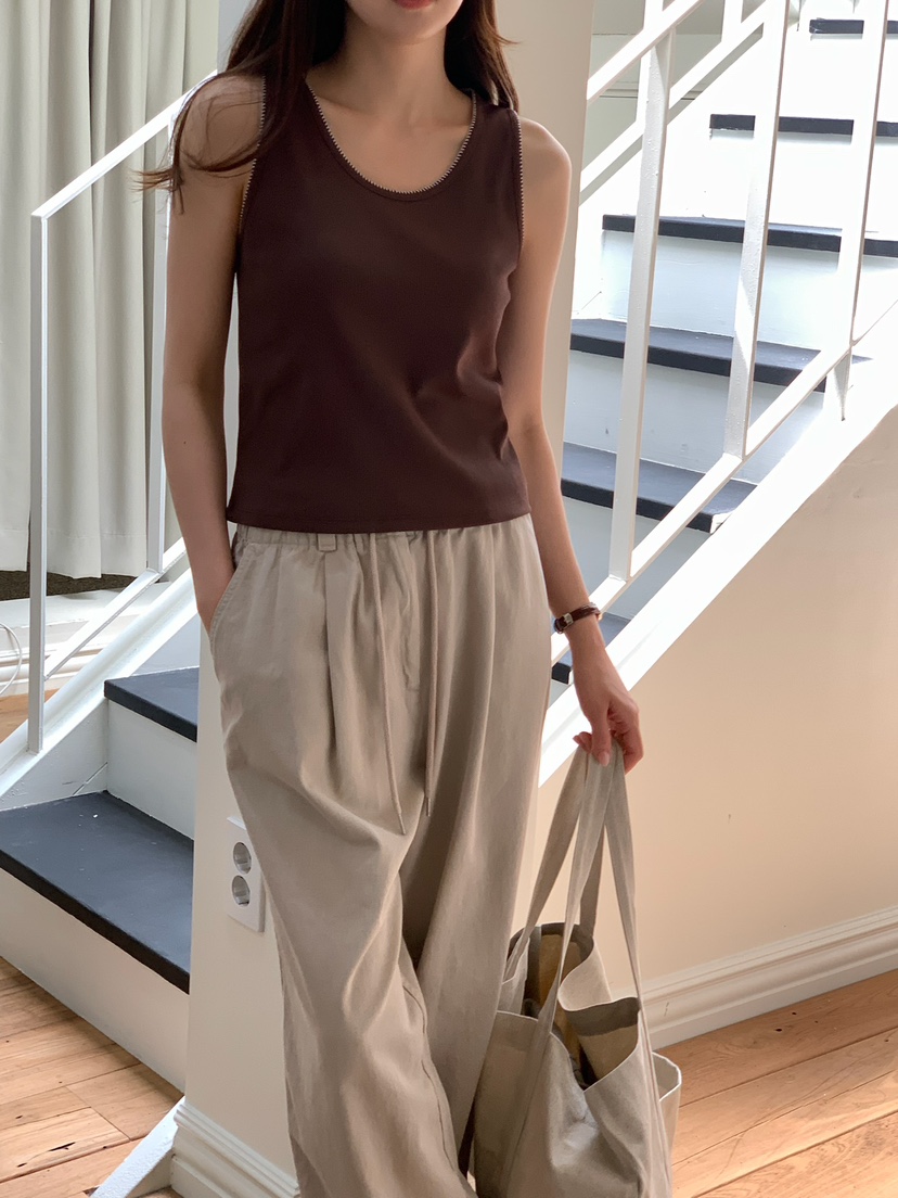 BLEECKER韓國直郵女裝新款時尚26春夏熱賣職業真品吊帶背心BLEECKER吊帶/背心