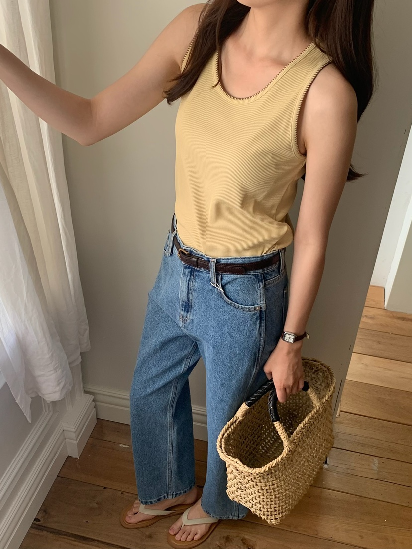 BLEECKER韓國直郵女裝新款時尚26春夏熱賣職業真品吊帶背心BLEECKER吊帶/背心