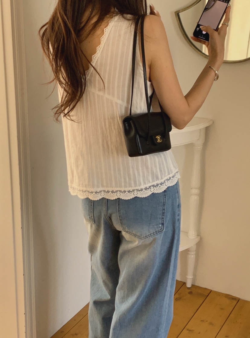 LA CREME韓國代購女裝新款26夏季人氣休閑時尚熱賣吊帶背心LA CREME吊帶/背心