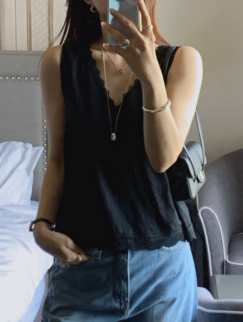 LA CREME韓國代購女裝新款26夏季人氣休閑時尚熱賣吊帶背心LA CREME吊帶/背心