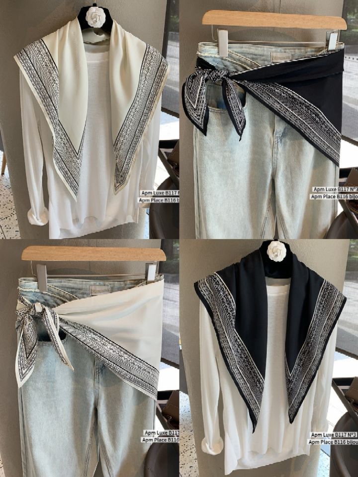 N3韓國直郵女裝新款職業時尚熱賣休閑26春夏圍巾披肩圍巾N3圍巾/披肩