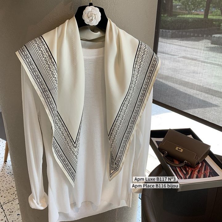 N3韓國直郵女裝新款職業時尚熱賣休閑26春夏圍巾披肩圍巾N3圍巾/披肩圖色1