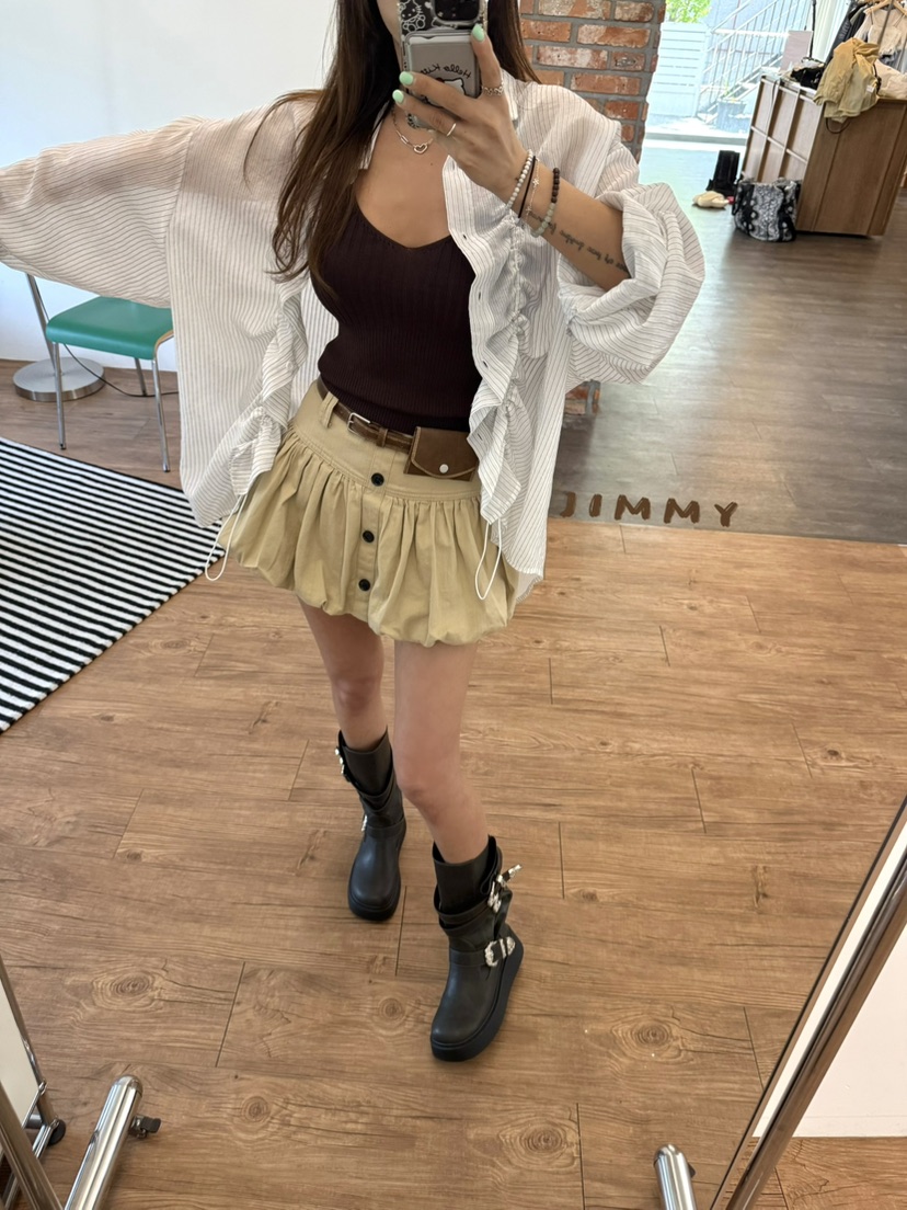 JIMMY韓國代購女裝新款推薦休閑人氣熱賣時尚26夏季職業短裙JIMMY/REMAKE短裙