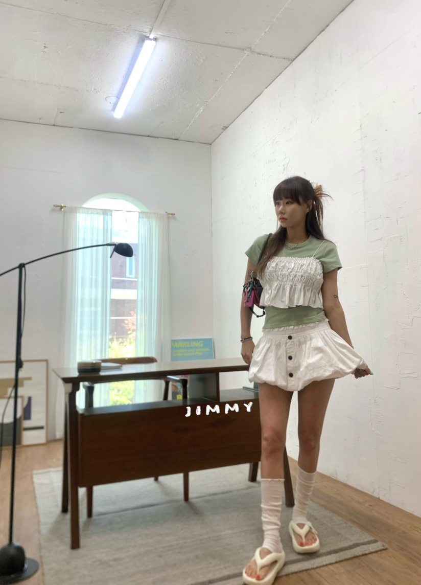 JIMMY韓國代購女裝新款推薦休閑人氣熱賣時尚26夏季職業短裙JIMMY/REMAKE短裙