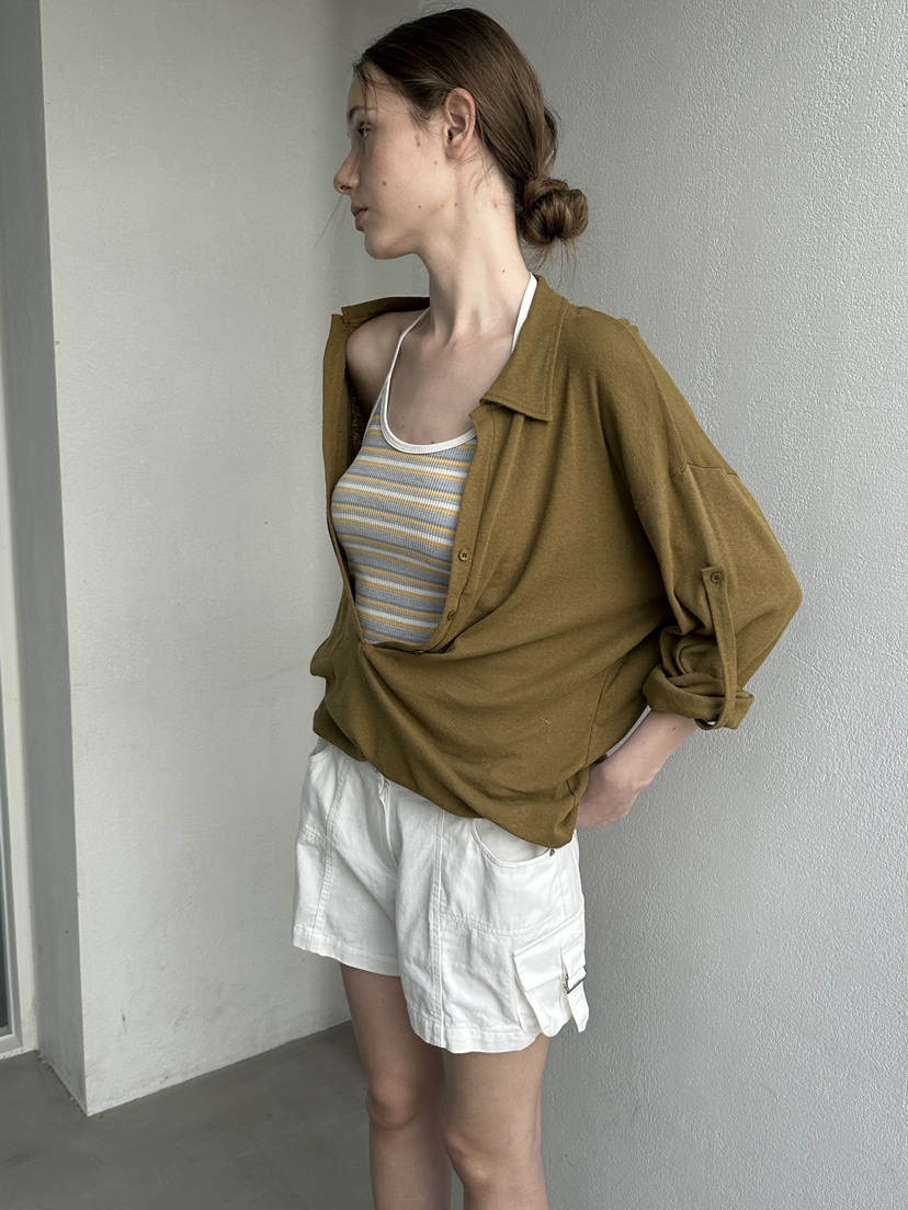 BOWIE韓國東大門直郵女裝新款時尚推薦職業長袖T恤V領深VBOWIE長袖T恤