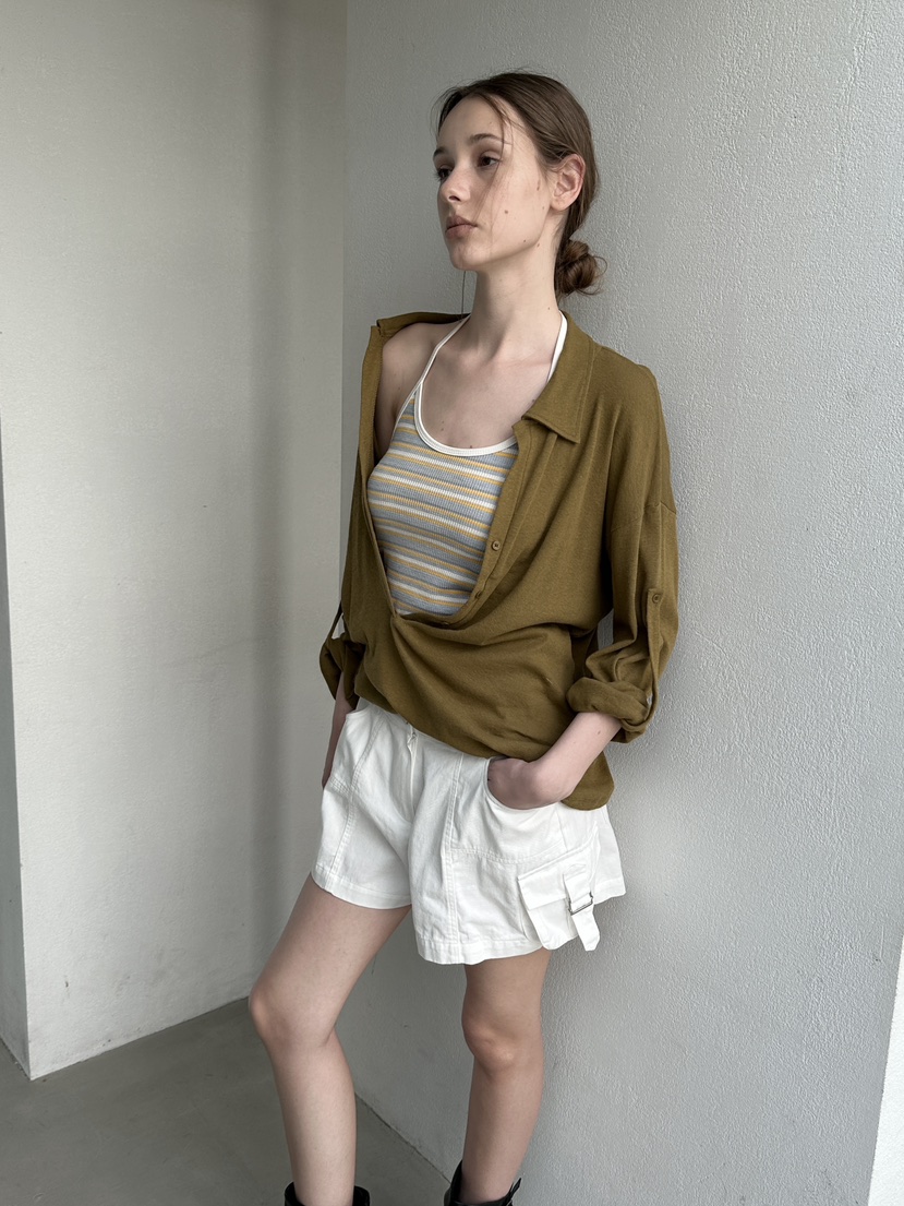 BOWIE韓國東大門直郵女裝新款時尚推薦職業長袖T恤V領深VBOWIE長袖T恤