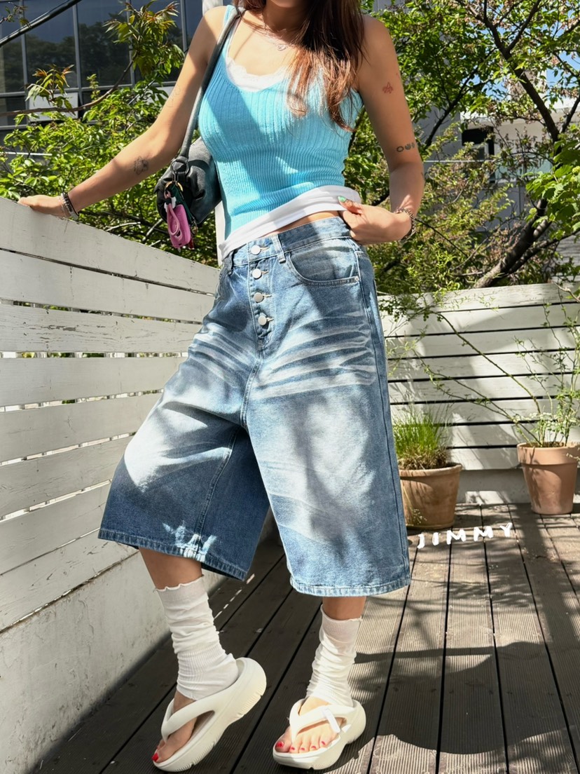 JIMMY韓國直郵女士新款真品職業休閑26春夏人氣推薦熱賣短褲JIMMY/REMAKE短褲