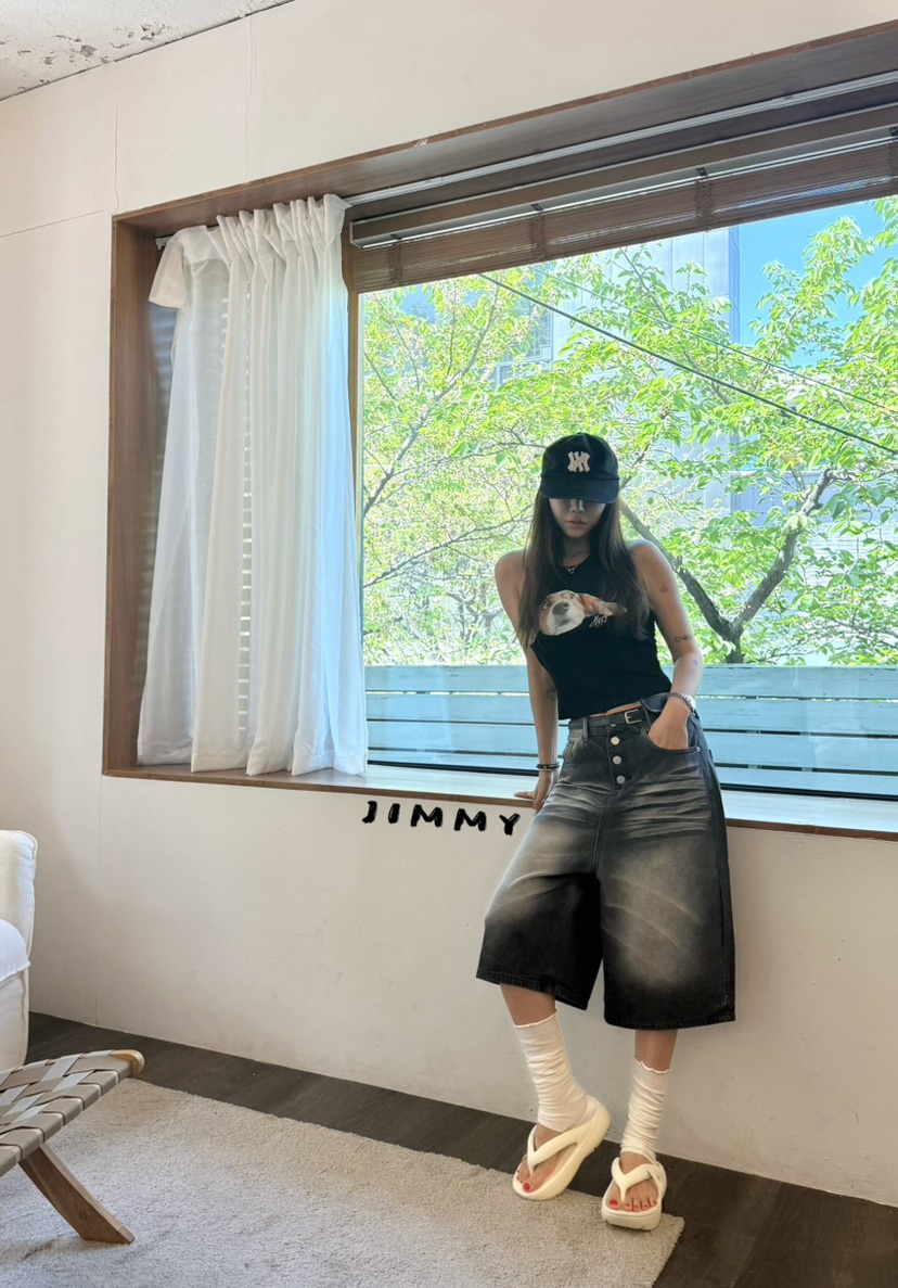 JIMMY韓國直郵女士新款真品職業休閑26春夏人氣推薦熱賣短褲JIMMY/REMAKE短褲