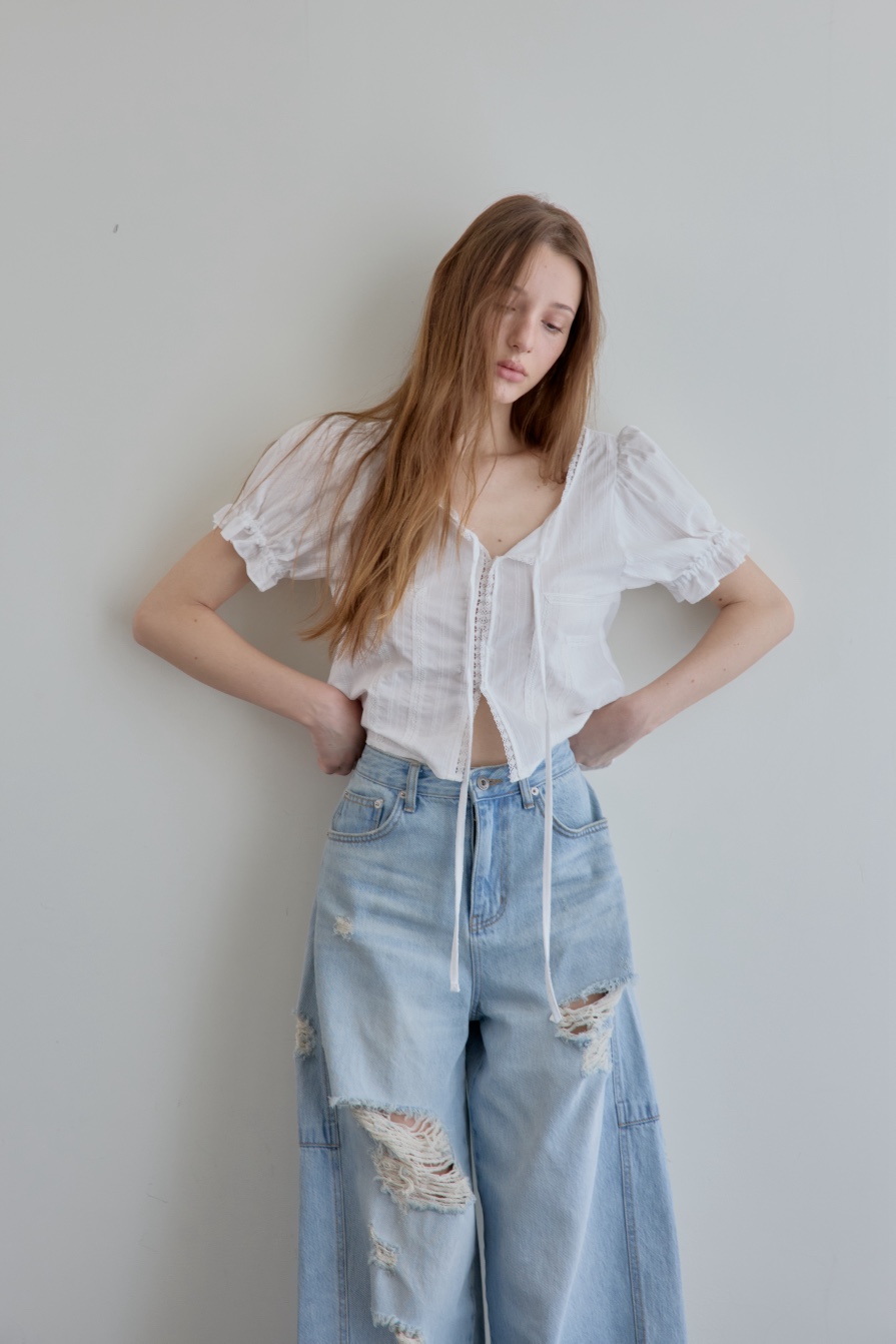 BOWIE韓國直郵女士新款熱賣26春夏職業人氣推薦真品牛仔褲BOWIE牛仔褲