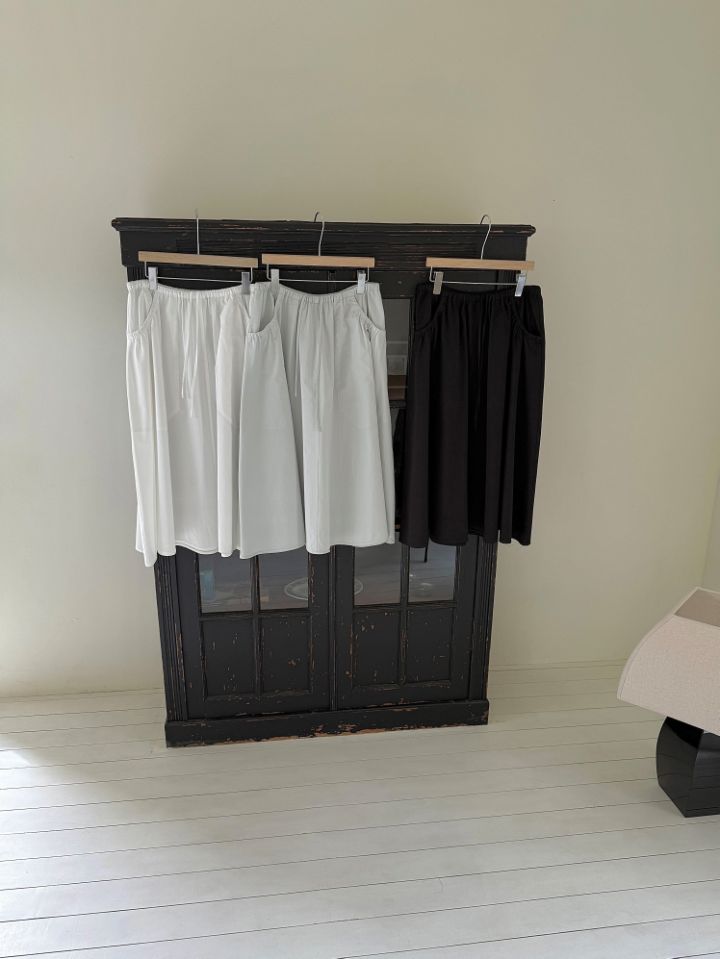 MARE韓國直郵實拍女裝新品熱賣推薦26夏季26春夏長裙口袋喇叭MARE長裙