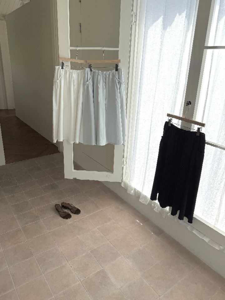 MARE韓國直郵實拍女裝新品熱賣推薦26夏季26春夏長裙口袋喇叭MARE長裙