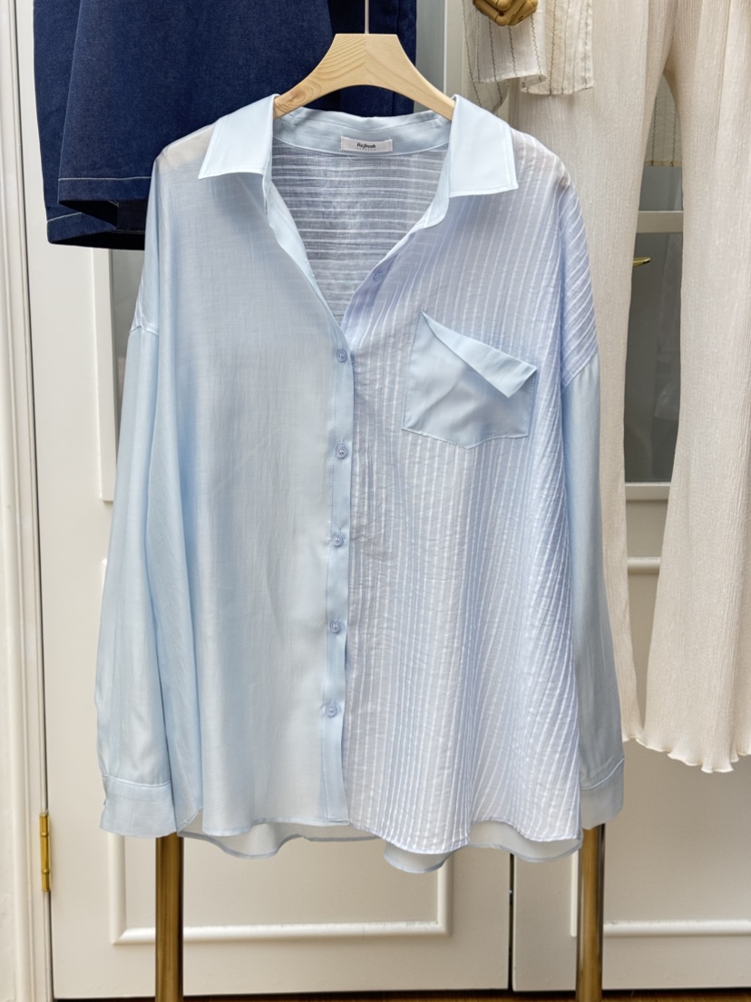 RE:FRESH-L東大門實拍女士新款推薦休閑時尚26春夏襯衫蕾絲衫RE:FRESH襯衫/蕾絲衫圖色3