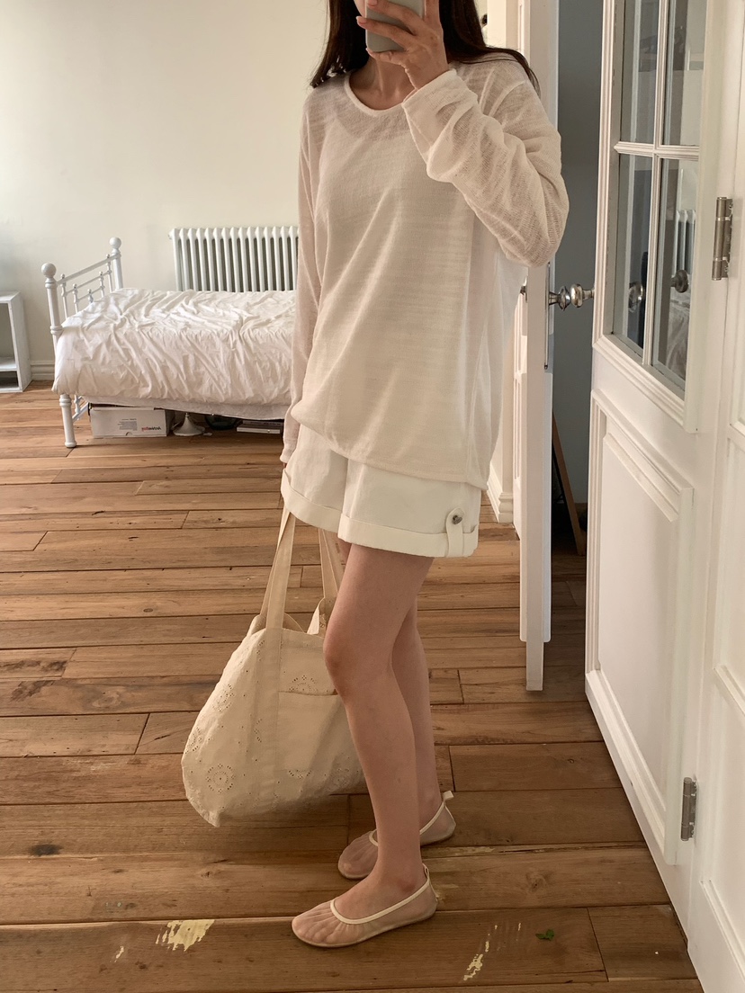 BLEECKER韓國直郵女裝新品職業26春夏休閑推薦26夏季針織衫U領BLEECKER針織衫