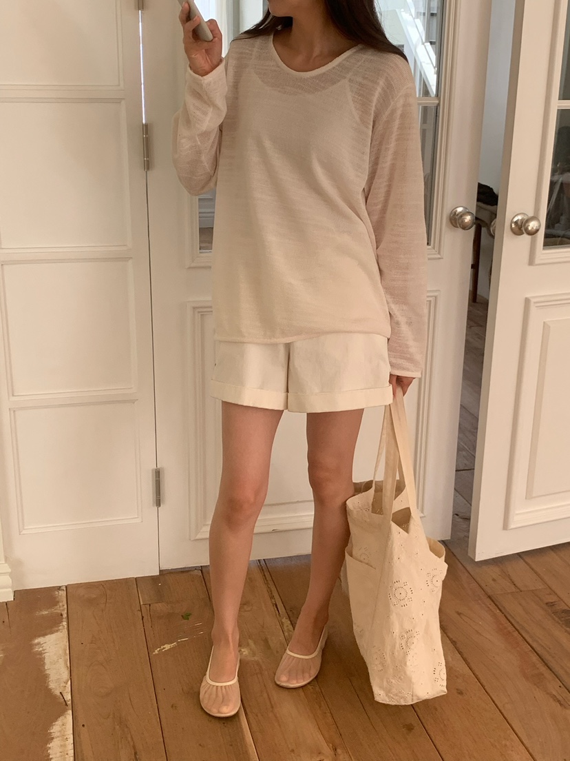 BLEECKER韓國直郵女裝新品職業26春夏休閑推薦26夏季針織衫U領BLEECKER針織衫