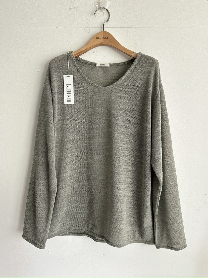 BLEECKER韓國直郵女裝新品職業26春夏休閑推薦26夏季針織衫U領BLEECKER針織衫圖色2