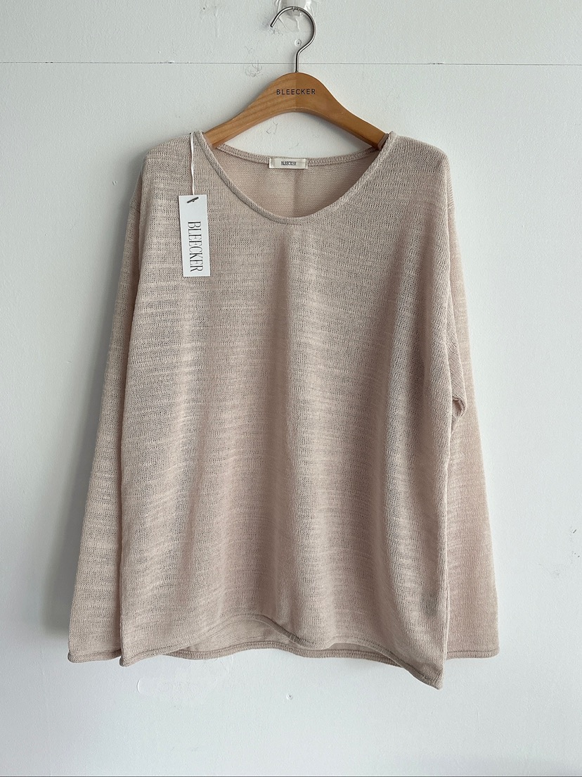 BLEECKER韓國直郵女裝新品職業26春夏休閑推薦26夏季針織衫U領BLEECKER針織衫圖色3