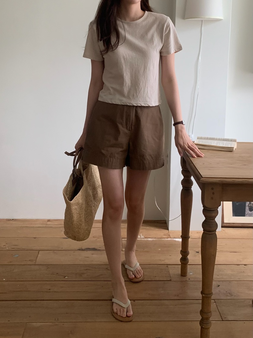 BLEECKER韓國直郵女士新品時尚推薦人氣26春夏26夏季短褲BLEECKER短褲