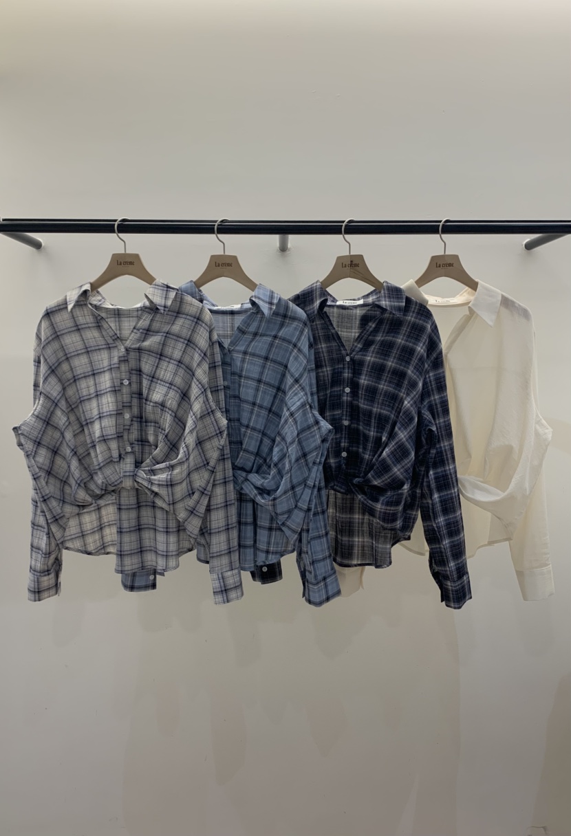 LA CREME韓國直郵女裝新款26春夏職業休閑推薦襯衫蕾絲衫LA CREME襯衫/蕾絲衫