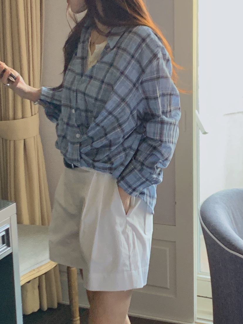 LA CREME韓國直郵女裝新款26春夏職業休閑推薦襯衫蕾絲衫LA CREME襯衫/蕾絲衫