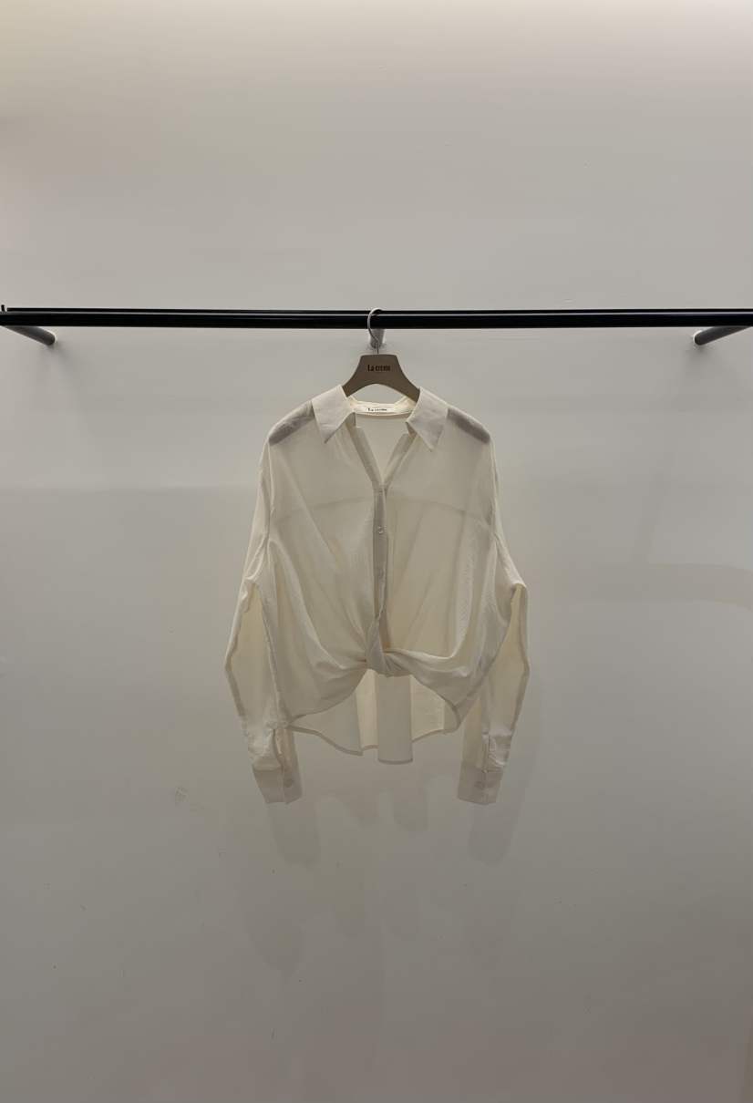 LA CREME韓國直郵女裝新款26春夏職業休閑推薦襯衫蕾絲衫LA CREME襯衫/蕾絲衫圖色4