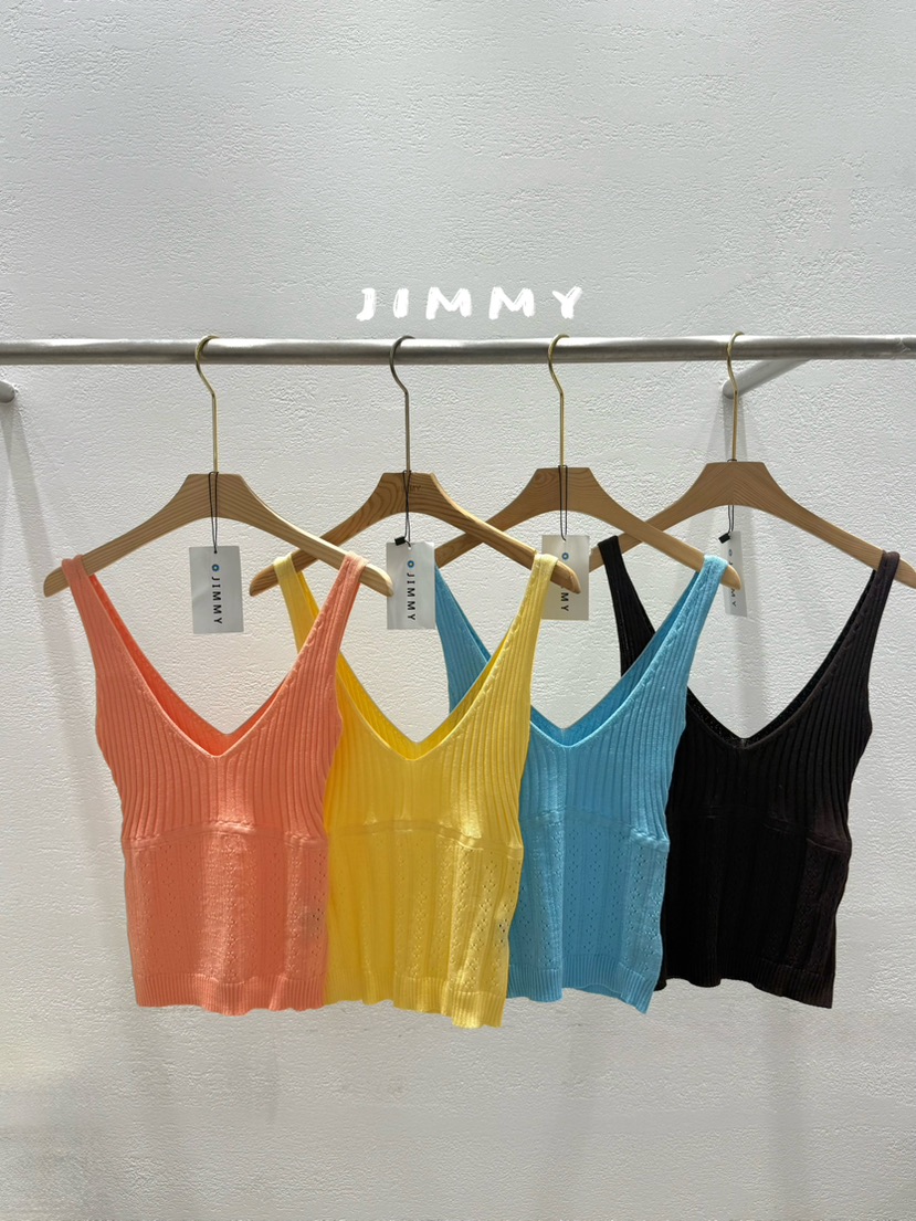 JIMMY韓國代購女裝新款時尚熱賣人氣推薦26春夏休閑吊帶背心JIMMY/REMAKE吊帶/背心