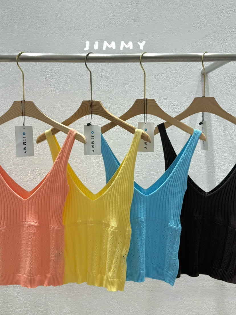 JIMMY韓國代購女裝新款時尚熱賣人氣推薦26春夏休閑吊帶背心JIMMY/REMAKE吊帶/背心