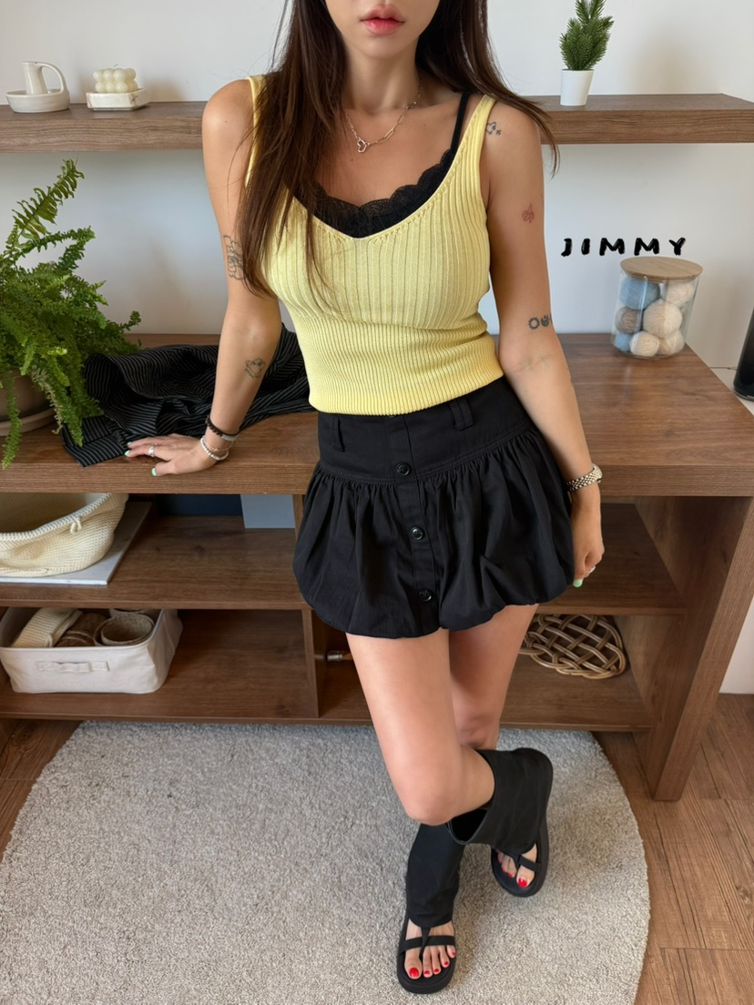 JIMMY韓國代購女裝新款時尚熱賣人氣推薦26春夏休閑吊帶背心JIMMY/REMAKE吊帶/背心