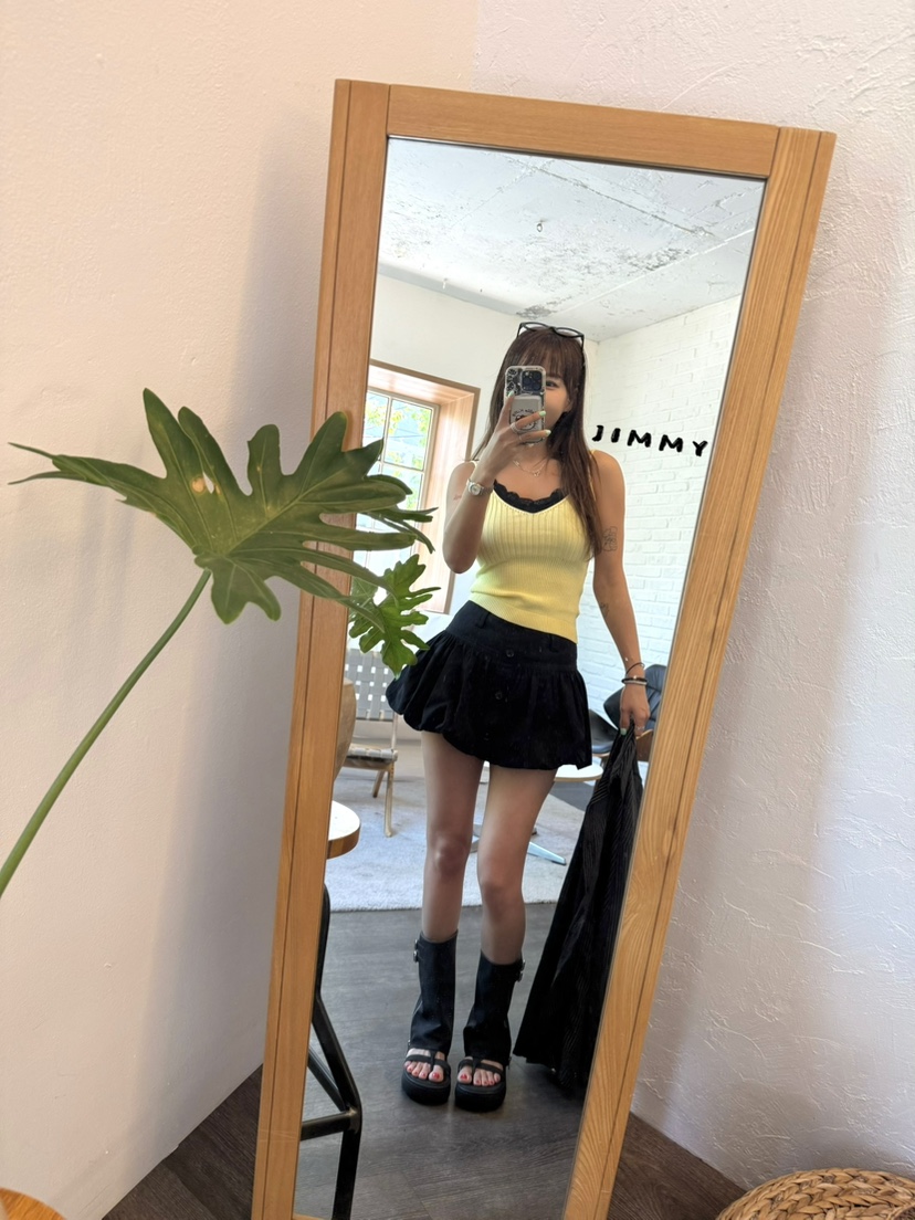 JIMMY韓國代購女裝新款時尚熱賣人氣推薦26春夏休閑吊帶背心JIMMY/REMAKE吊帶/背心