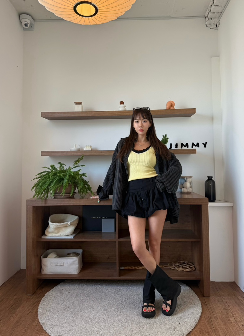 JIMMY韓國代購女裝新款時尚熱賣人氣推薦26春夏休閑吊帶背心JIMMY/REMAKE吊帶/背心