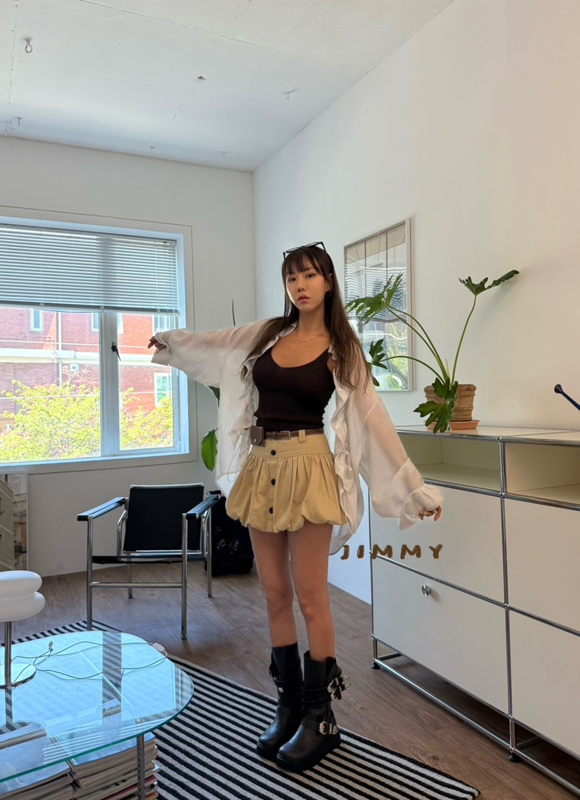 JIMMY韓國代購女裝新款時尚熱賣人氣推薦26春夏休閑吊帶背心JIMMY/REMAKE吊帶/背心