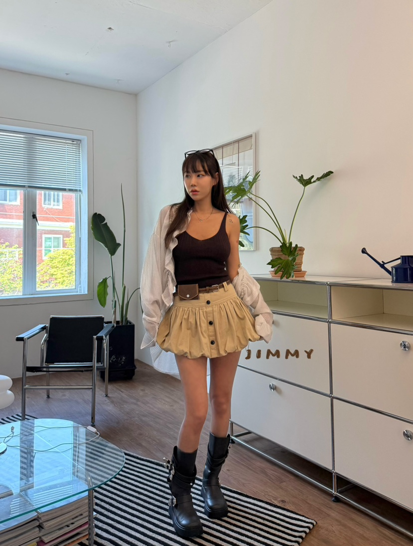 JIMMY韓國代購女裝新款時尚熱賣人氣推薦26春夏休閑吊帶背心JIMMY/REMAKE吊帶/背心