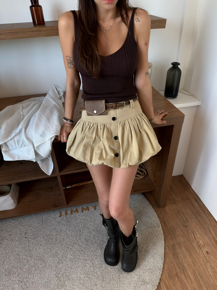 JIMMY韓國代購女裝新款時尚熱賣人氣推薦26春夏休閑吊帶背心JIMMY/REMAKE吊帶/背心