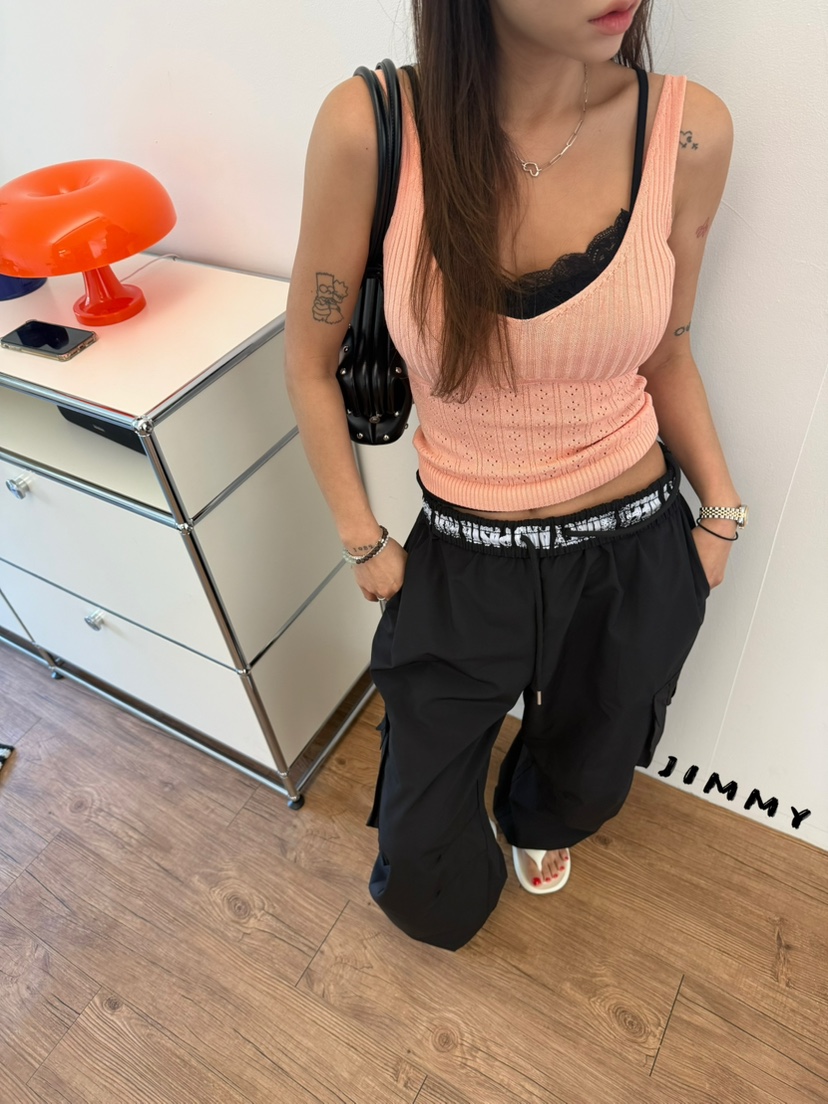 JIMMY韓國代購女裝新款時尚熱賣人氣推薦26春夏休閑吊帶背心JIMMY/REMAKE吊帶/背心