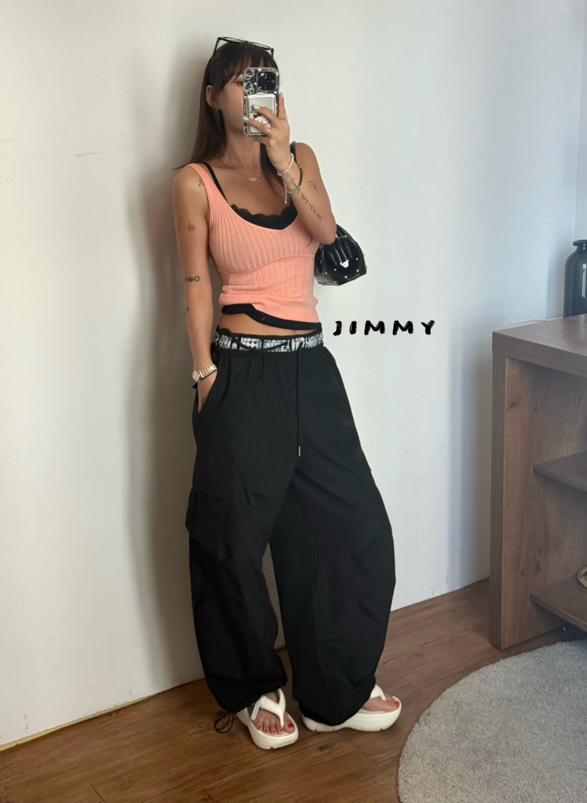 JIMMY韓國代購女裝新款時尚熱賣人氣推薦26春夏休閑吊帶背心JIMMY/REMAKE吊帶/背心
