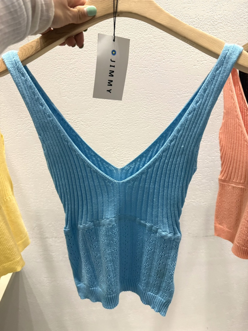 JIMMY韓國代購女裝新款時尚熱賣人氣推薦26春夏休閑吊帶背心JIMMY/REMAKE吊帶/背心圖色2