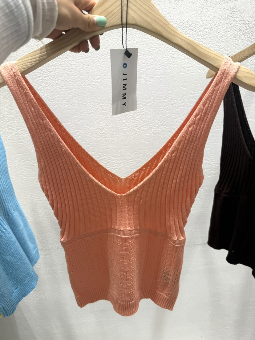 JIMMY韓國代購女裝新款時尚熱賣人氣推薦26春夏休閑吊帶背心JIMMY/REMAKE吊帶/背心圖色3