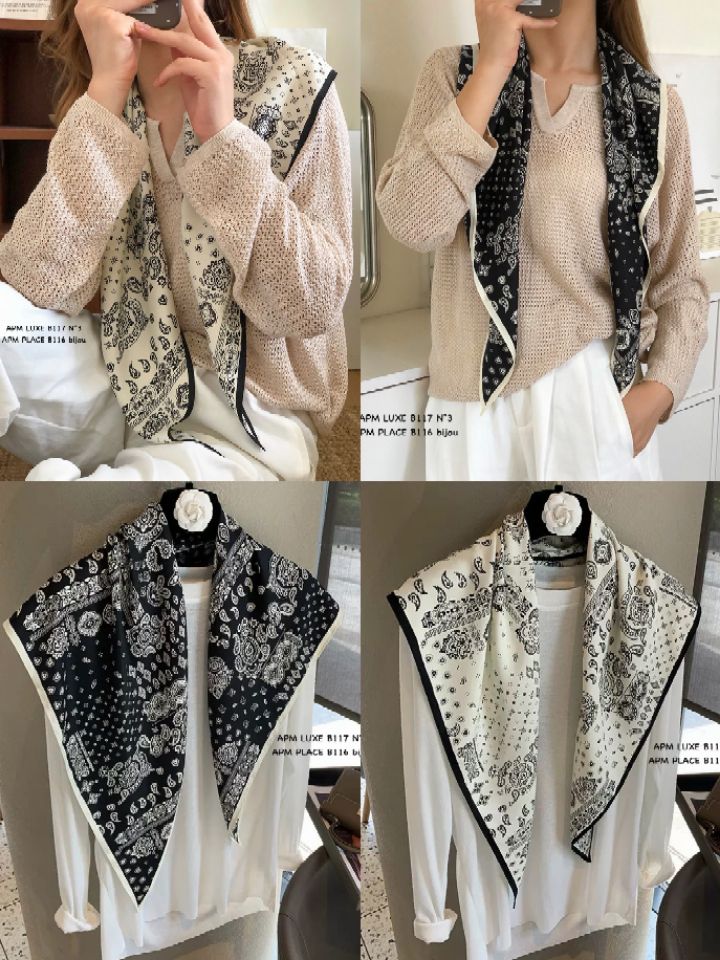 N3東大門直郵女裝新款職業休閑真品26春夏時尚圍巾披肩圍巾N3圍巾/披肩