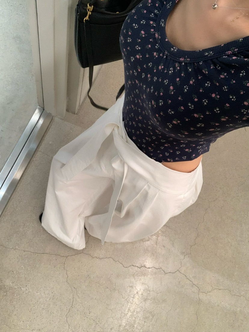 REVE CITE-L韓國直郵女士新品真品人氣26春夏時尚T恤褶皺REVE CITE-LT恤