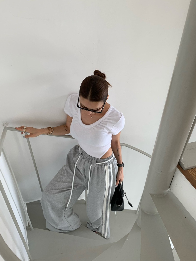 REVE CITE-L韓國直郵女士新品真品人氣26春夏時尚T恤褶皺REVE CITE-LT恤