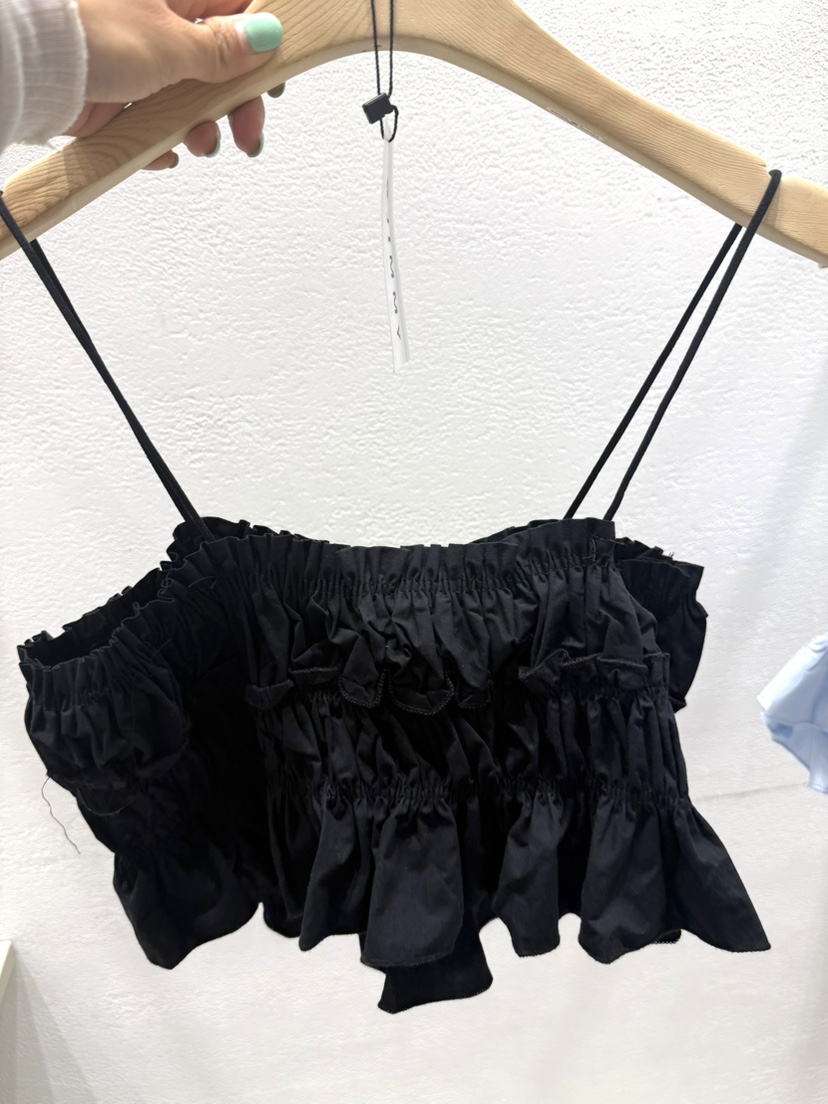 JIMMY東大門實拍韓國女士新款職業休閑時尚26夏季吊帶背心褶皺JIMMY/REMAKE吊帶/背心圖色2