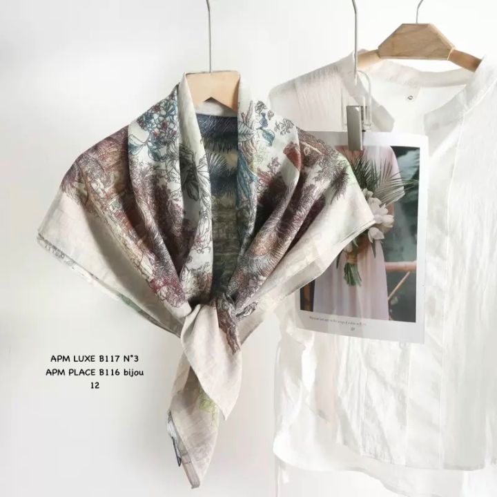 N3韓國直郵實拍女裝新款熱賣26春夏26夏季休閑圍巾披肩雙面N3圍巾/披肩