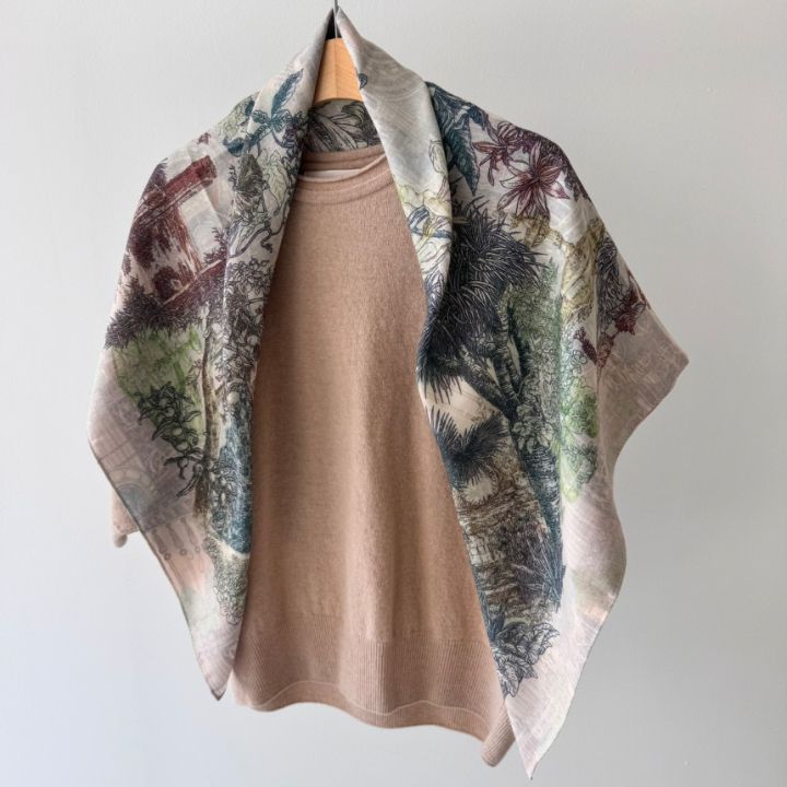 N3韓國直郵實拍女裝新款熱賣26春夏26夏季休閑圍巾披肩雙面N3圍巾/披肩