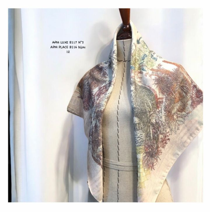 N3韓國直郵實拍女裝新款熱賣26春夏26夏季休閑圍巾披肩雙面N3圍巾/披肩