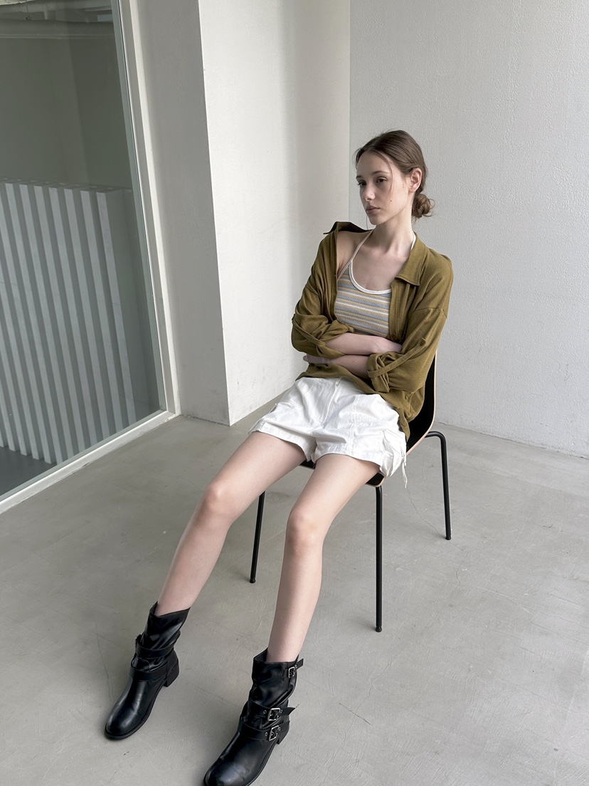 BOWIE韓國東大門代購女裝新款休閑時尚26夏季吊帶背心條紋BOWIE吊帶/背心